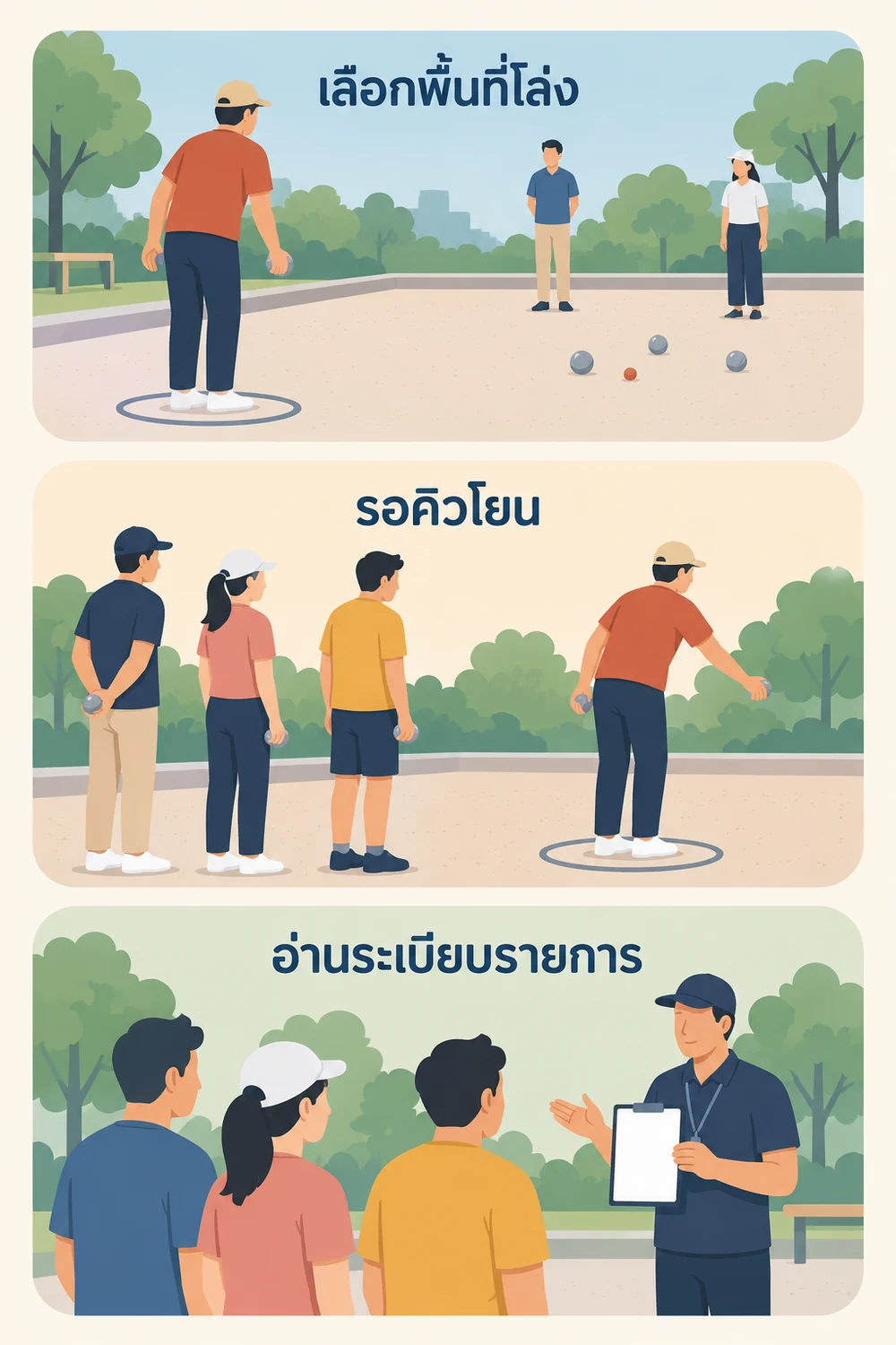 ฝึกเล่นอย่างไรให้ปลอดภัยและเข้าใจกติกา