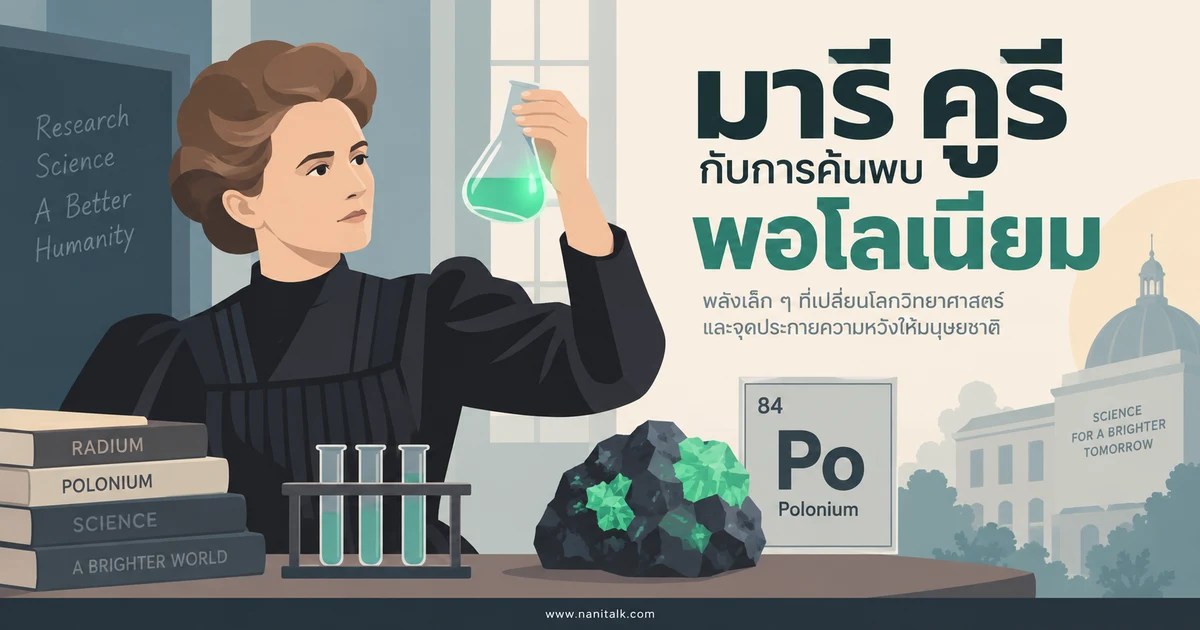 18 กรกฎาคม มารี คูรี และ ปิแอร์ คูรี กับการค้นพบพอโลเนียม