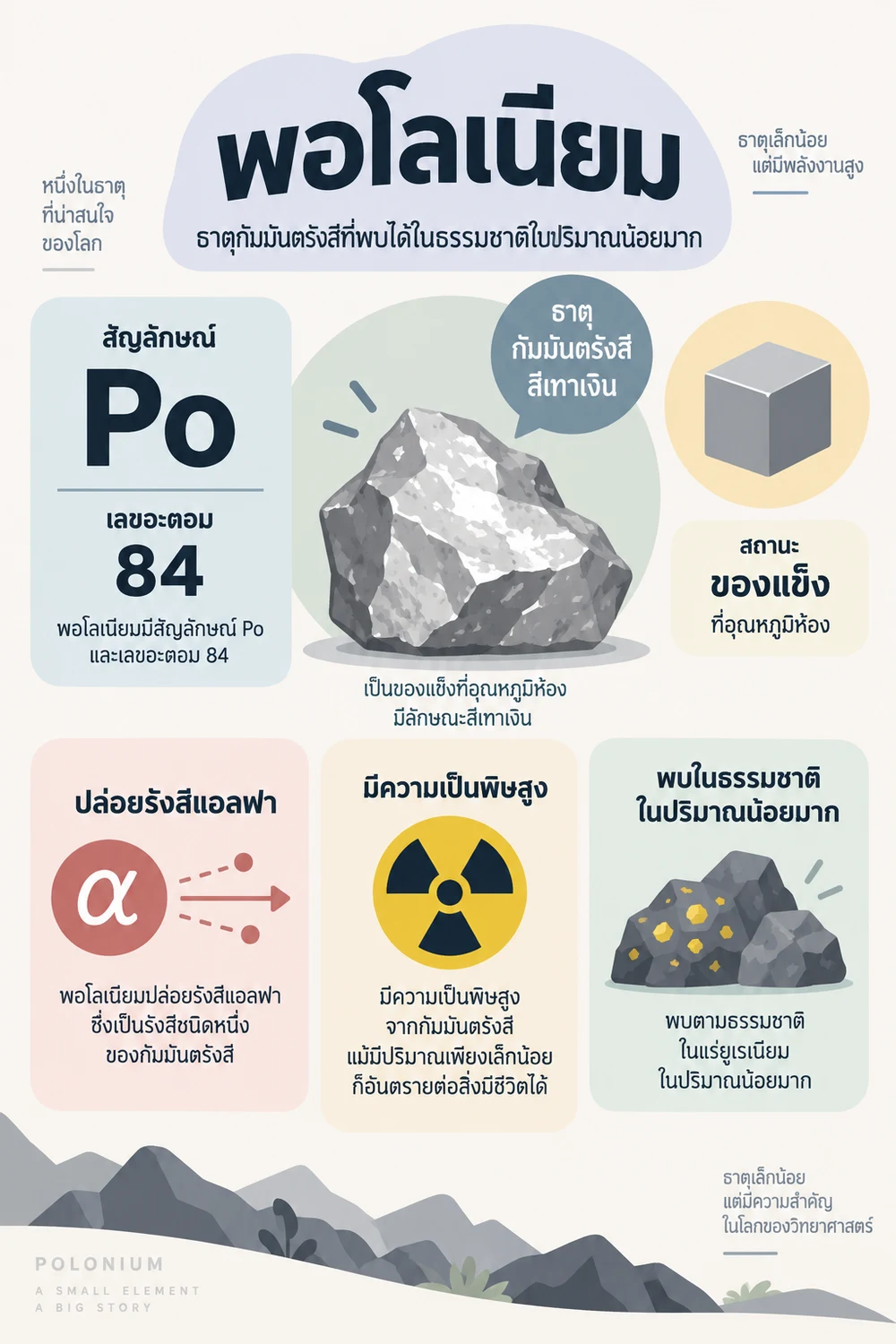 พอโลเนียมเป็นธาตุแบบไหน