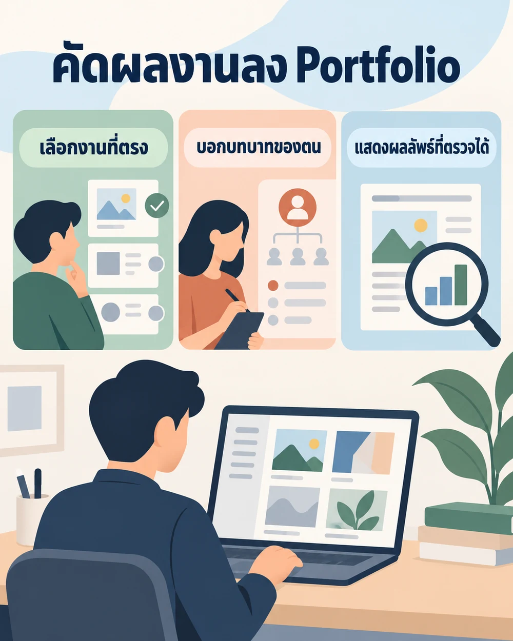 เลือกผลงานลง Portfolio อย่างไร