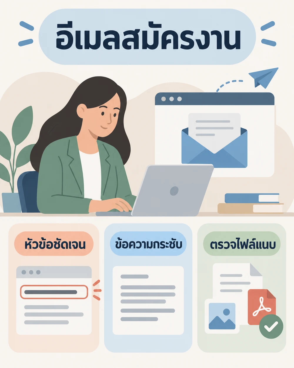 เขียนอีเมลสมัครงานอย่างไร