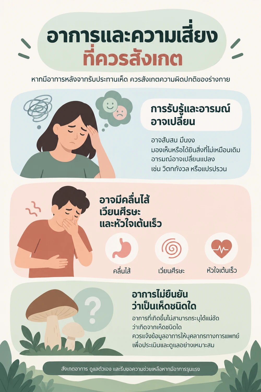 อาการและความเสี่ยงที่ควรสังเกต
