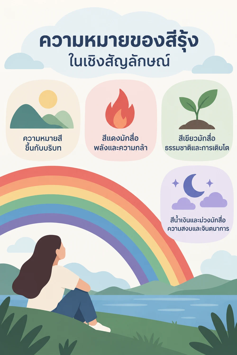 ความหมายของสีรุ้งในเชิงสัญลักษณ์
