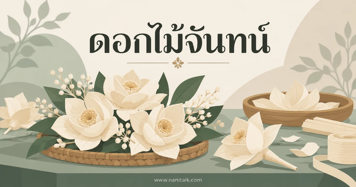 ดอกไม้จันทน์คืออะไร? ความหมาย ประวัติ และวิธีใช้ในงานศพ