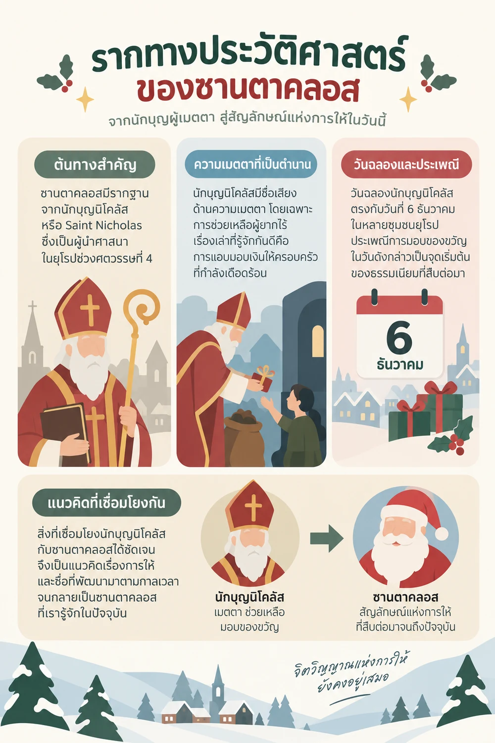 รากทางประวัติศาสตร์ของซานตาคลอส