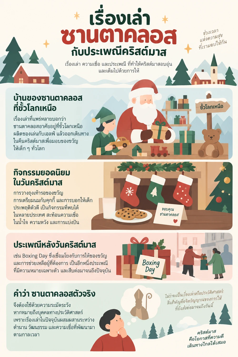 เรื่องเล่าซานตาคลอสกับประเพณีคริสต์มาส