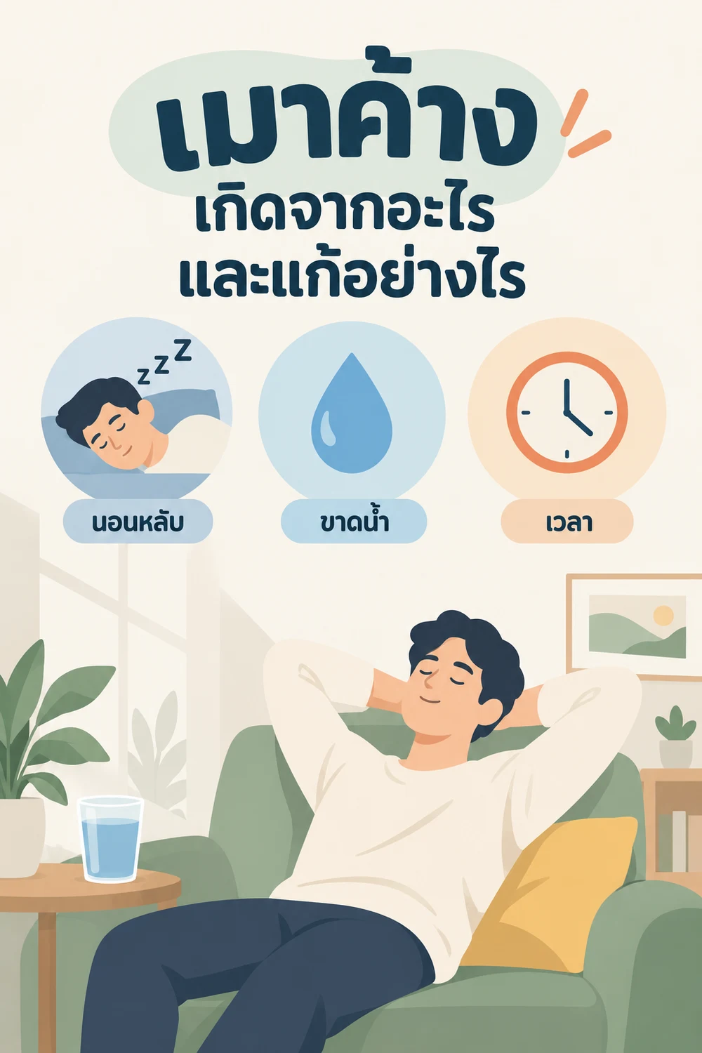 เมาค้างเกิดจากอะไรและแก้อย่างไร