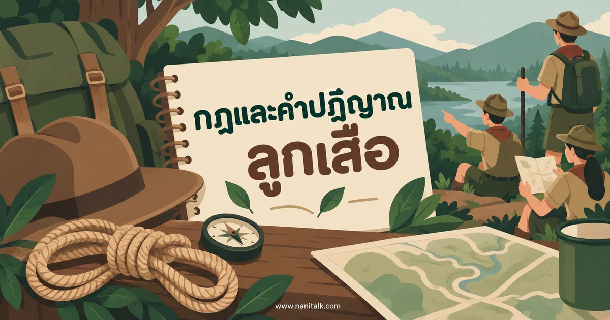 กฎของลูกเสือ 10 ข้อและคำปฏิญาณตน อ่านให้เข้าใจและนำไปใช้