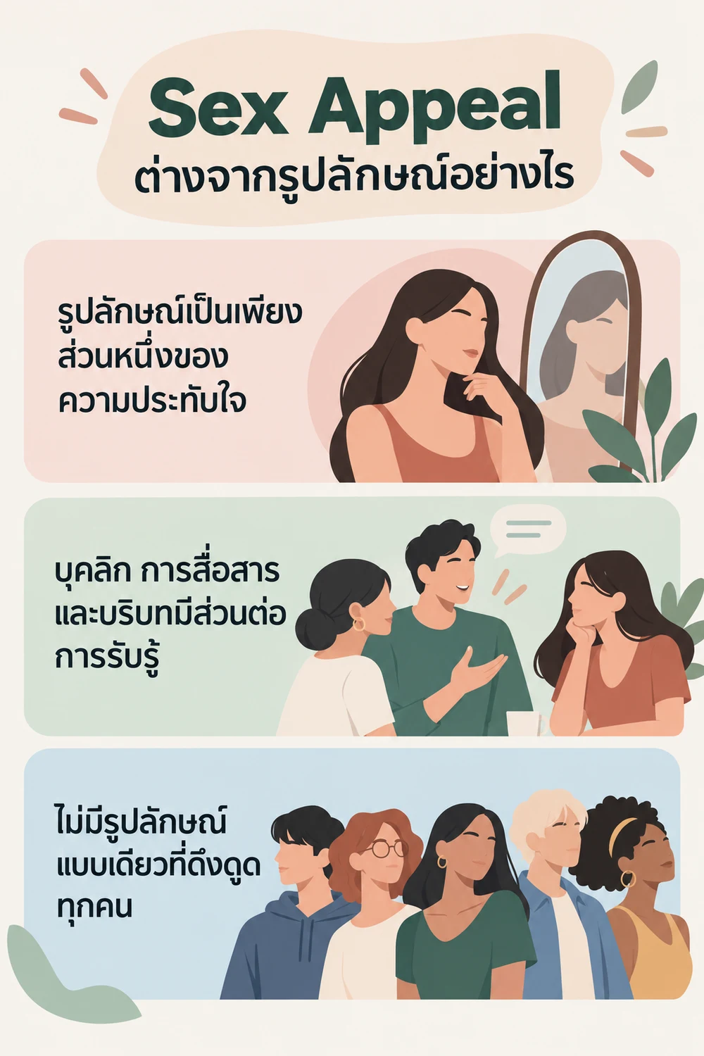 Sex Appeal ต่างจากรูปลักษณ์อย่างไร