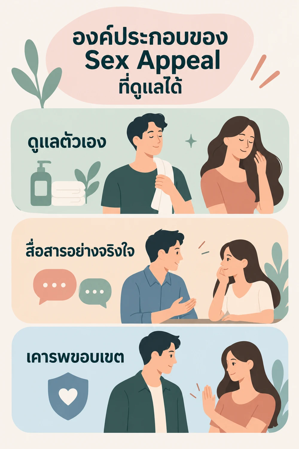 องค์ประกอบของ Sex Appeal ที่ดูแลได้