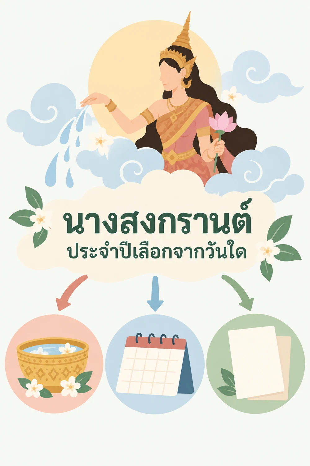 นางสงกรานต์ประจำปีเลือกจากวันใด