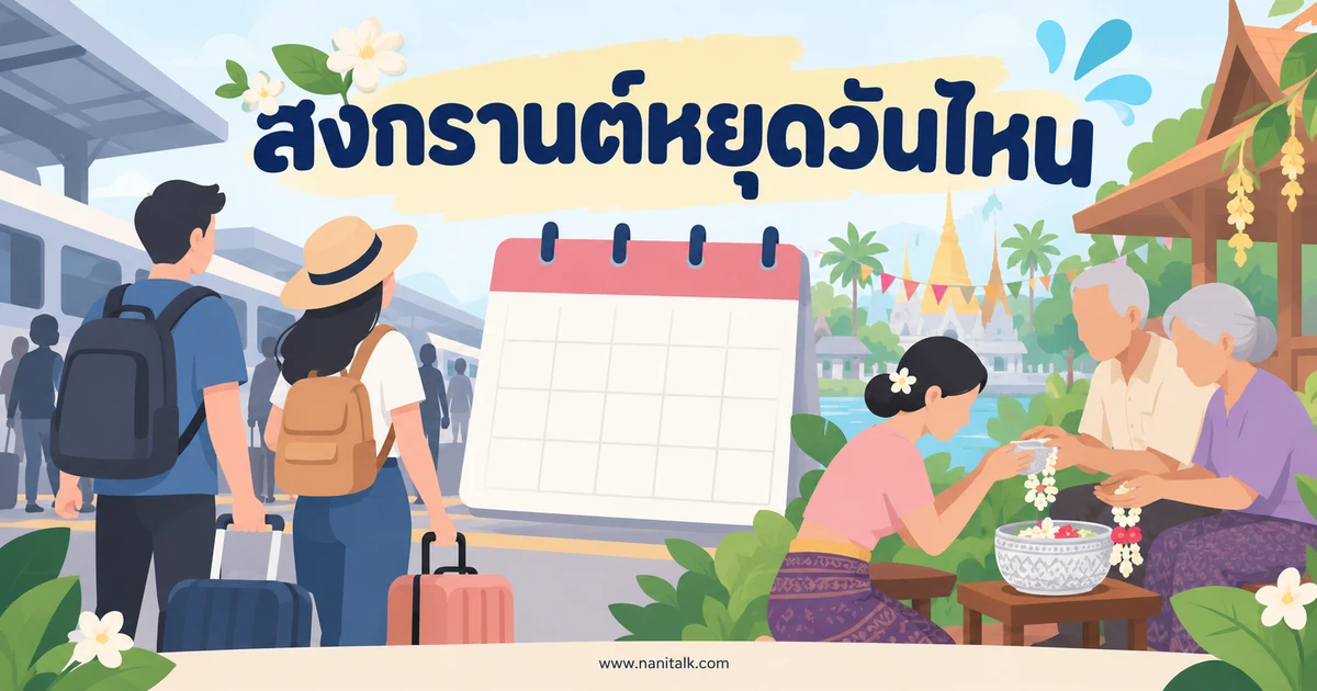 สงกรานต์หยุดวันไหน? แยกวันประเพณีกับวันหยุดจริง