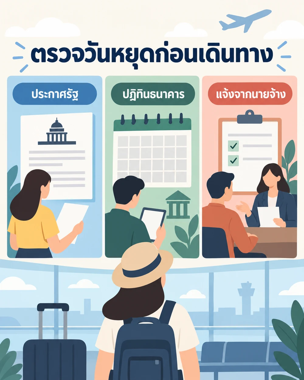 เช็กวันหยุดสงกรานต์ปีที่เดินทางจากที่ไหน