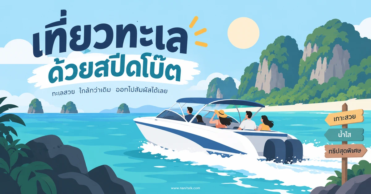 เที่ยวทะเลด้วยสปีดโบ๊ต เตรียมตัวอย่างไรให้สนุกและปลอดภัย
