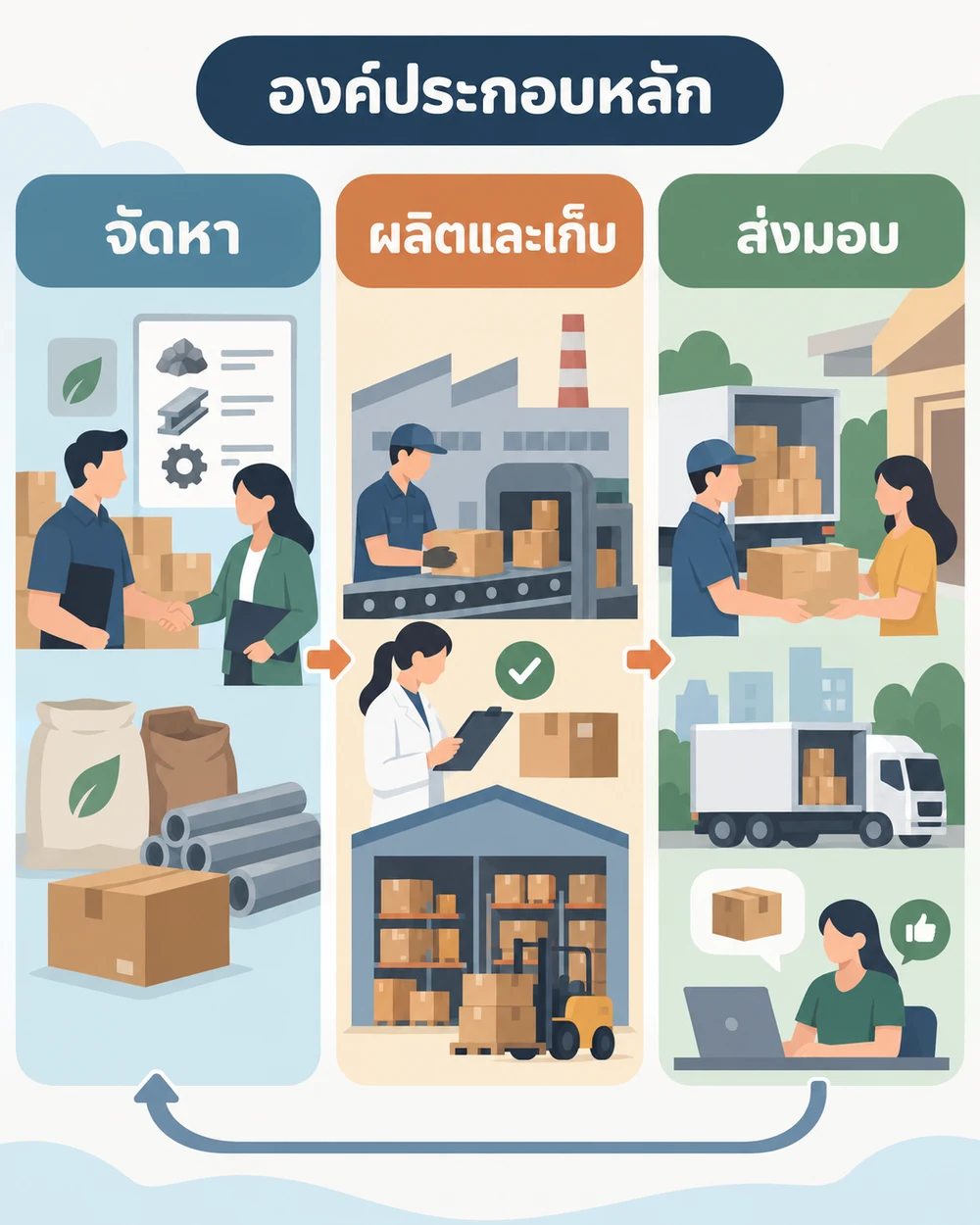 องค์ประกอบหลักของห่วงโซ่อุปทาน
