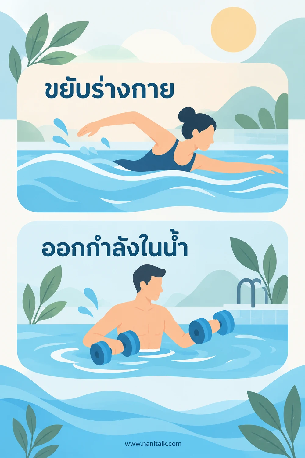 ประโยชน์ของการว่ายน้ำต่อสุขภาพ