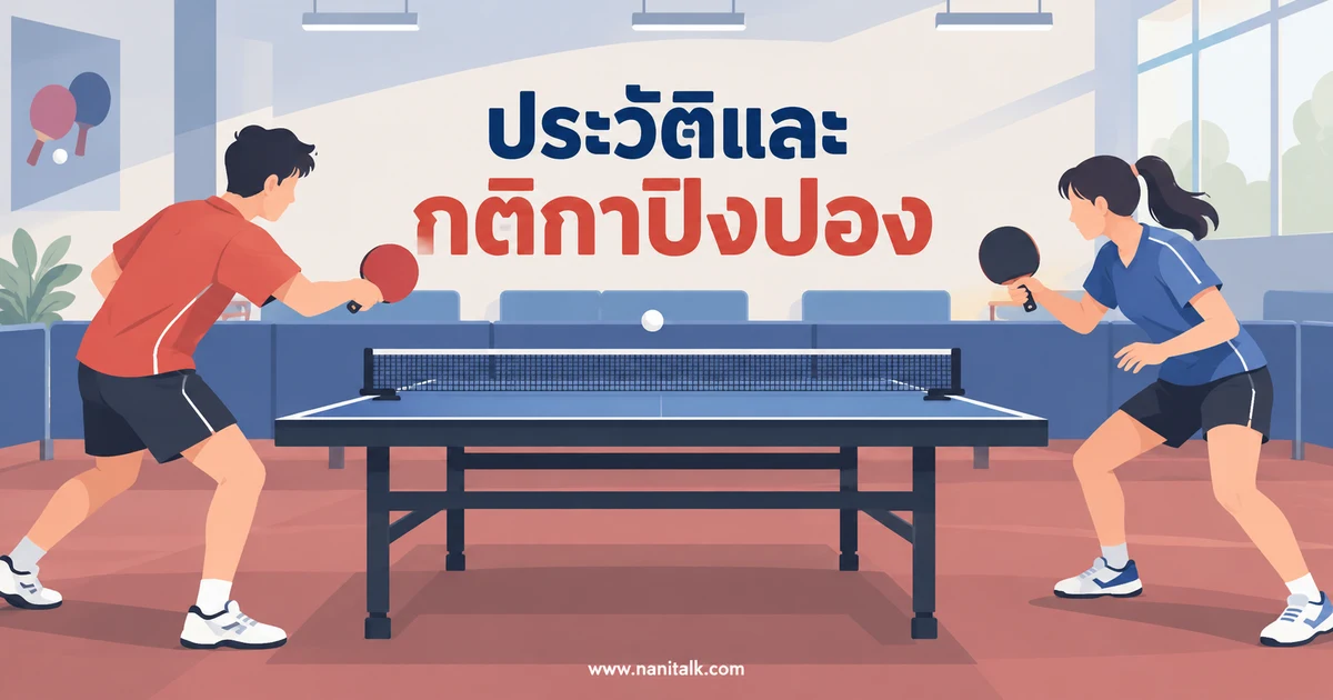 ประวัติปิงปอง (เทเบิลเทนนิส) กติกา และวิธีการเล่น
