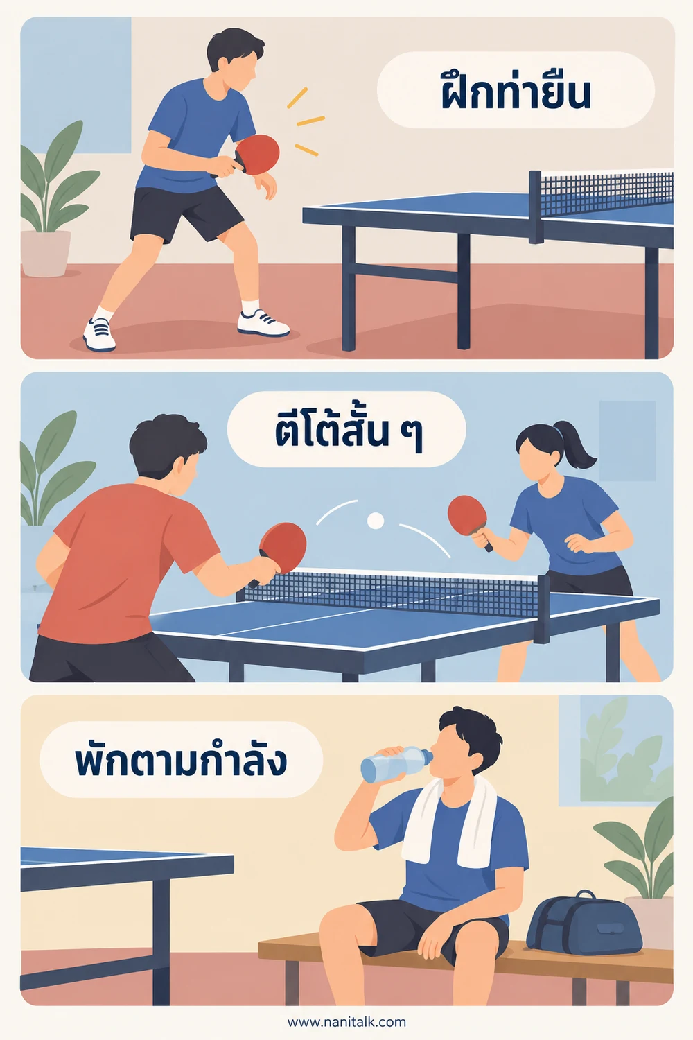 เริ่มเล่นปิงปองให้สนุกและปลอดภัยอย่างไร