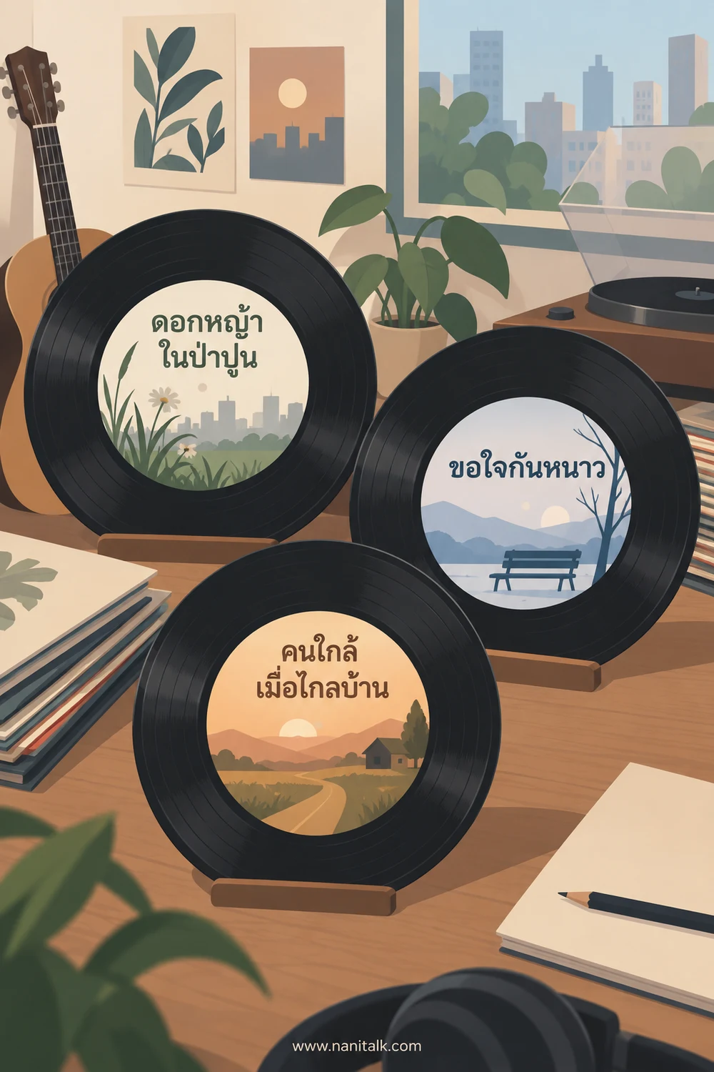 ดอกหญ้าในป่าปูนและอัลบั้มช่วงแรก