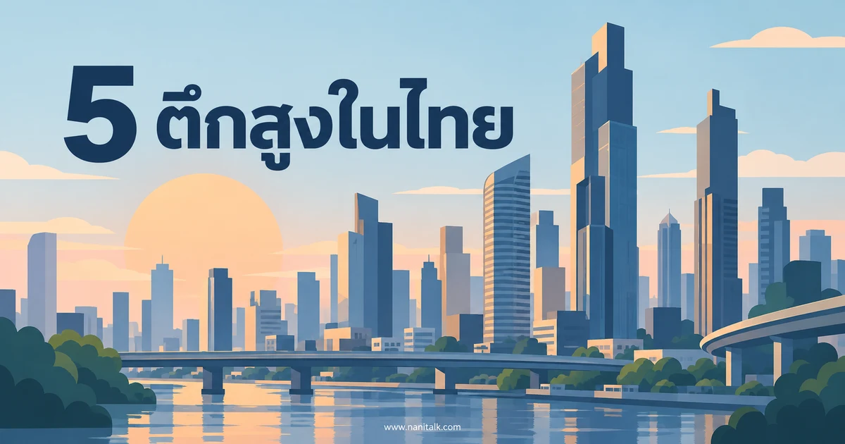 5 ตึกที่สูงที่สุดในไทย เมื่อนับเฉพาะอาคารสร้างเสร็จ