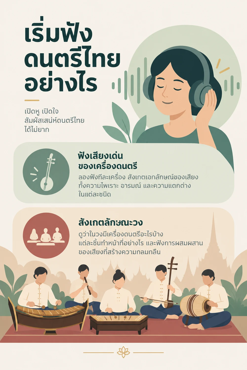 เริ่มฟังดนตรีไทยอย่างไร