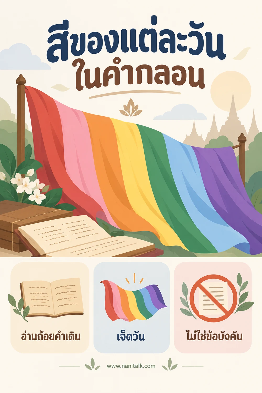 สีของแต่ละวันในคำกลอน