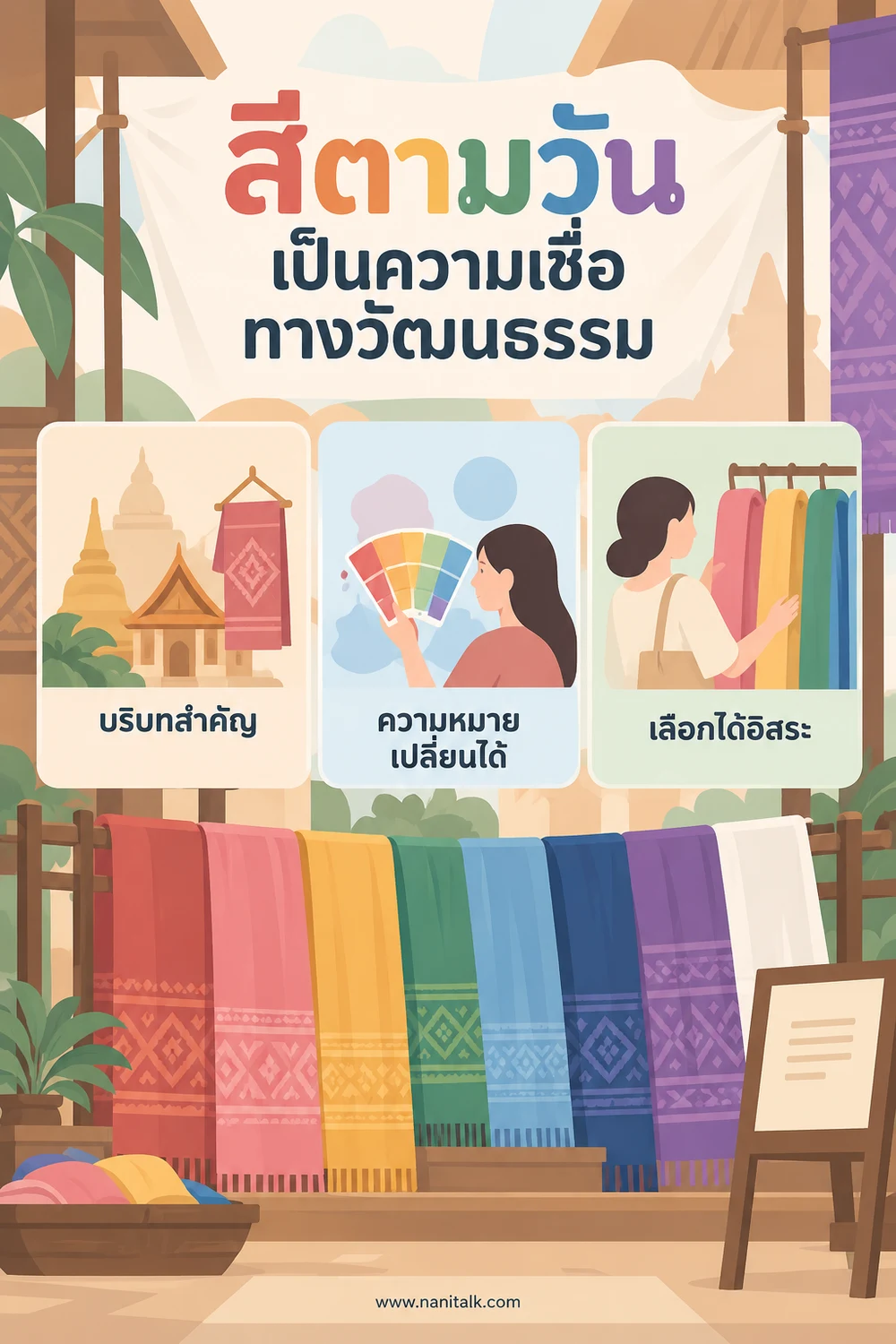 สีตามวันเป็นความเชื่อทางวัฒนธรรม