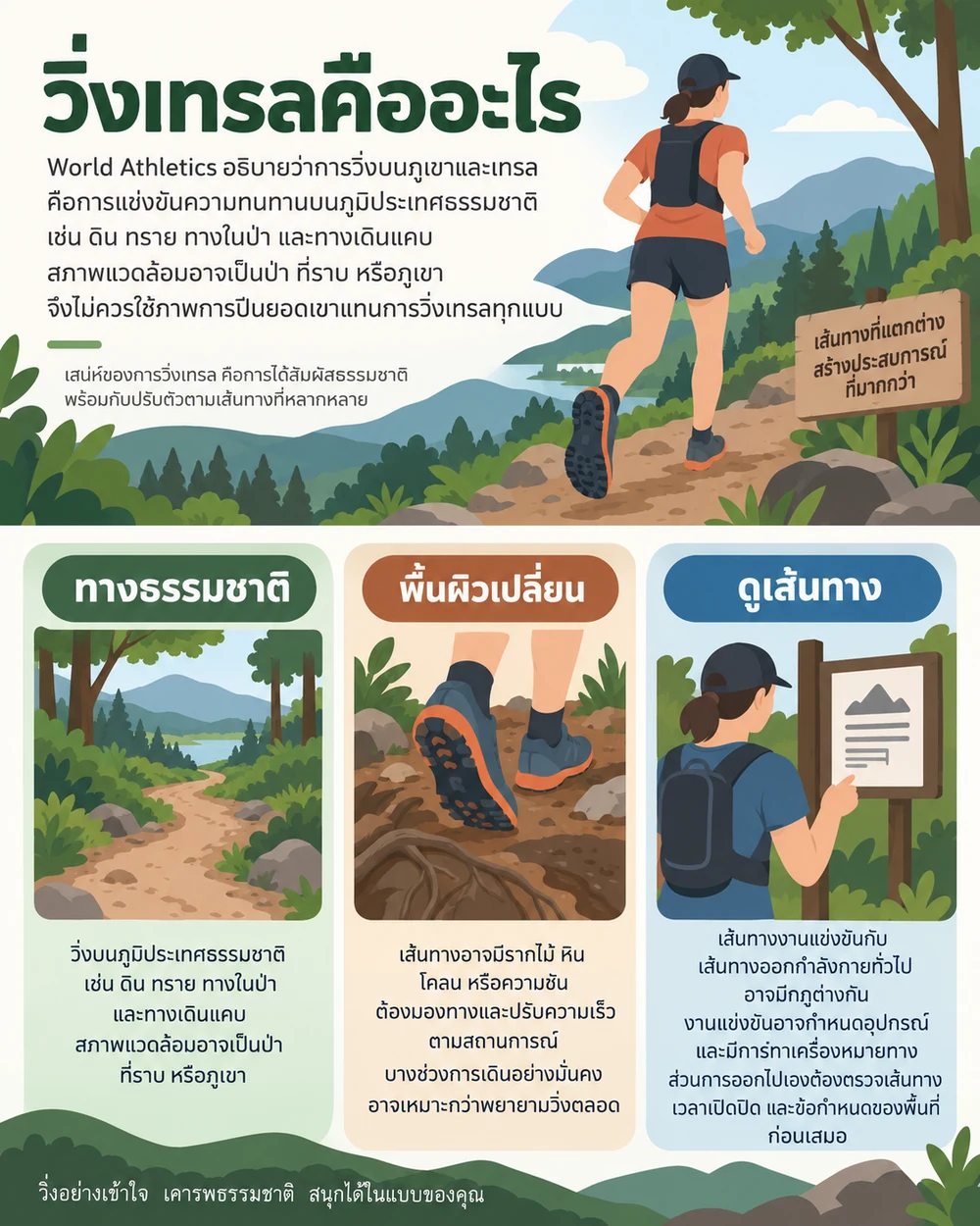 วิ่งเทรลคืออะไรและต่างจากวิ่งถนนอย่างไร