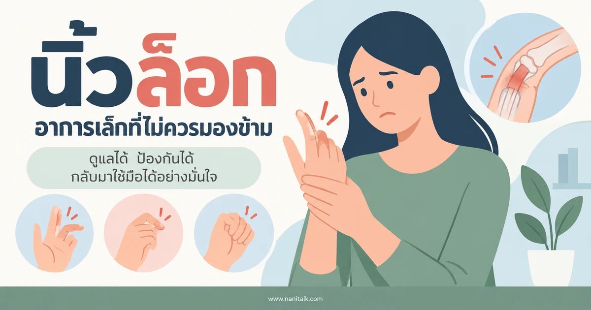 นิ้วล็อก เกิดจากอะไร รักษาอย่างไร และเมื่อไหร่ควรพบแพทย์