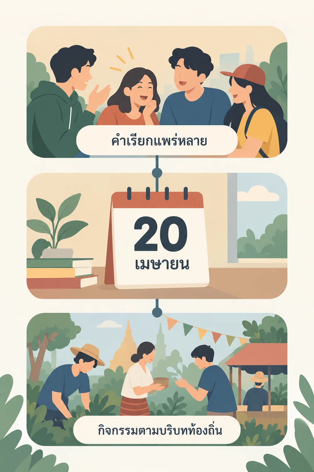 จากคำในกลุ่มเพื่อนสู่วันที่ 20 เมษายน