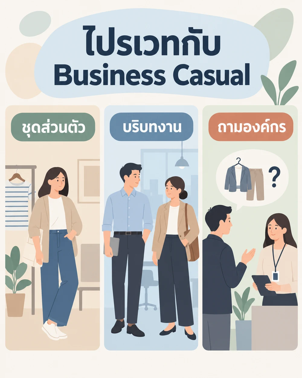 ชุดไปรเวทกับ Business Casual เหมือนกันหรือไม่
