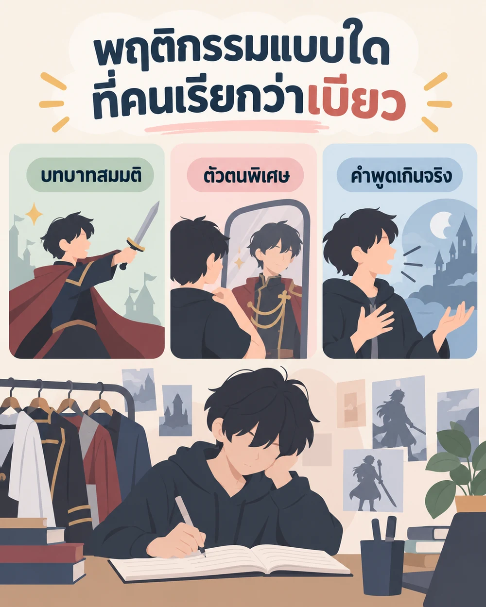พฤติกรรมแบบใดที่คนเรียกว่าเบียว