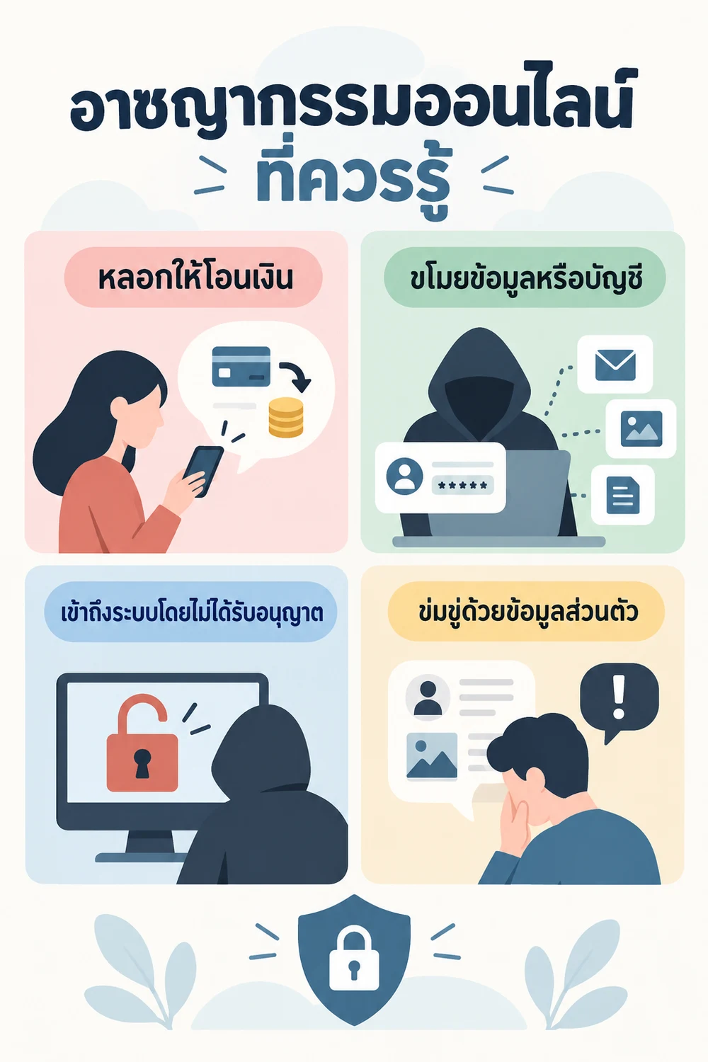 อาชญากรรมออนไลน์ที่ควรรู้