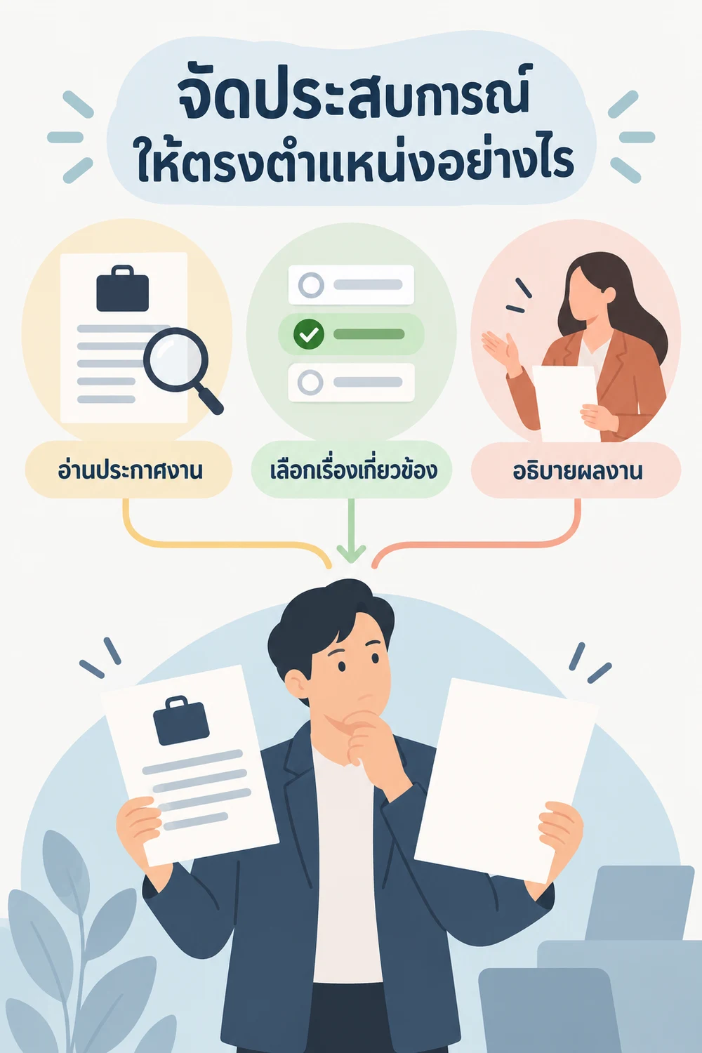 จัดประสบการณ์ให้ตรงตำแหน่งอย่างไร