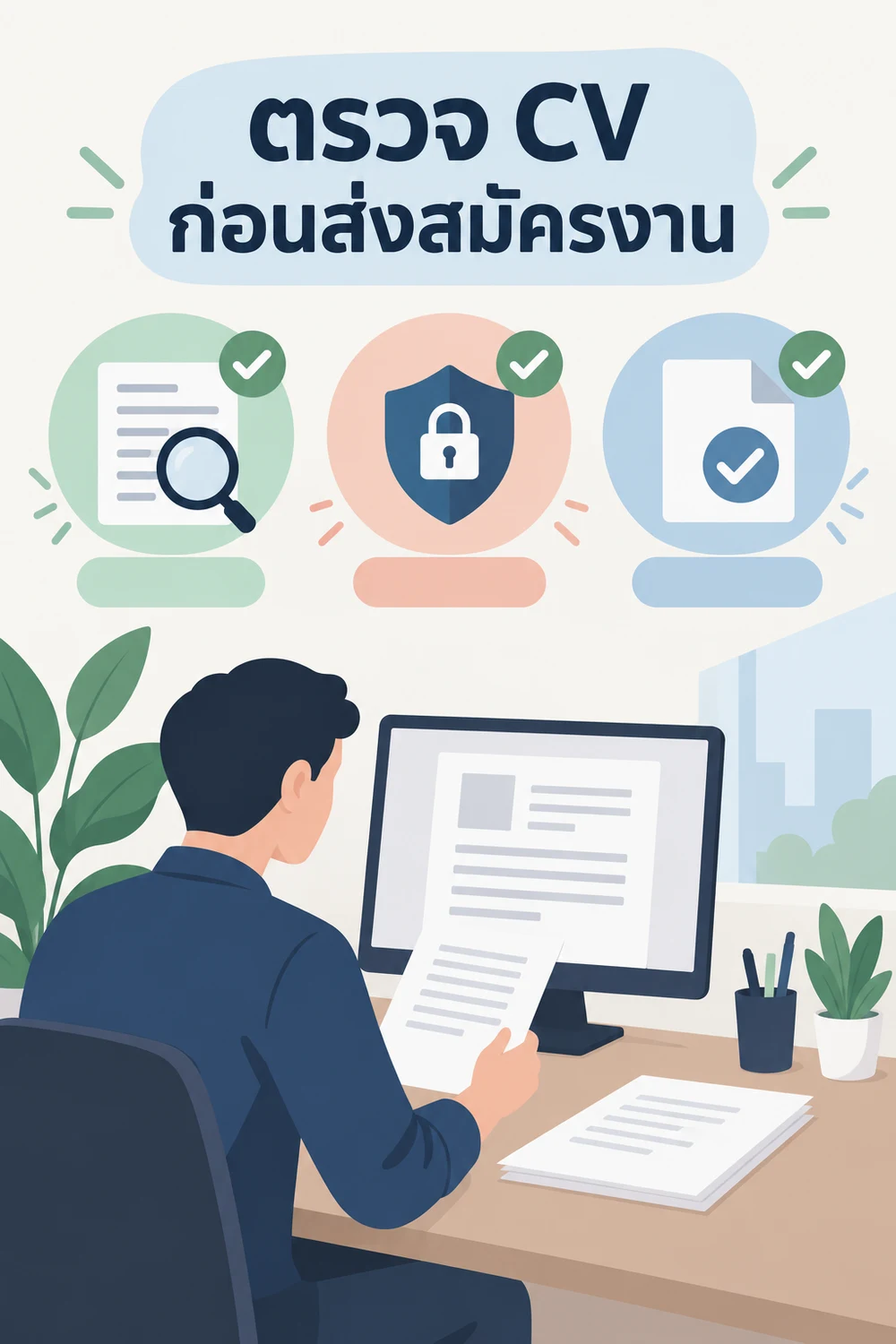 ตรวจ CV ก่อนส่งสมัครงาน