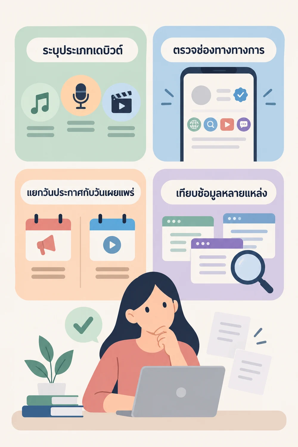 เช็กข้อมูลเดบิวต์อย่างไรไม่ให้สับสน?