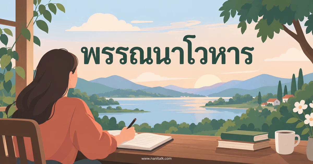 พรรณนาโวหารคืออะไร? ความหมาย วิธีเขียน และตัวอย่าง