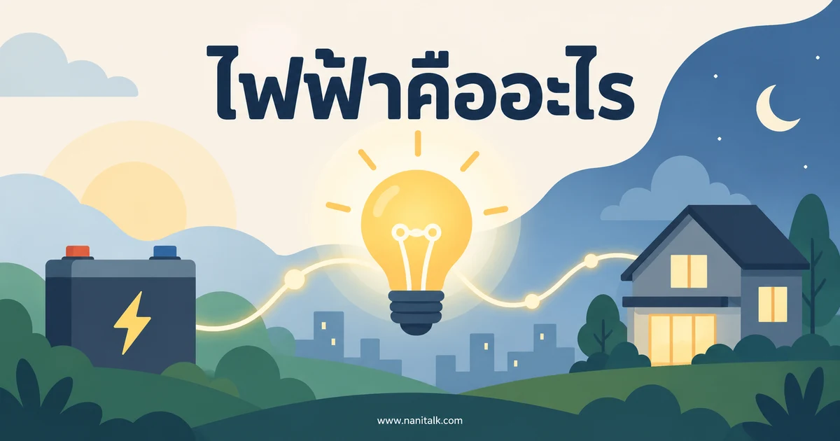 ไฟฟ้าคืออะไร? เข้าใจวงจร การผลิต และการใช้อย่างปลอดภัย