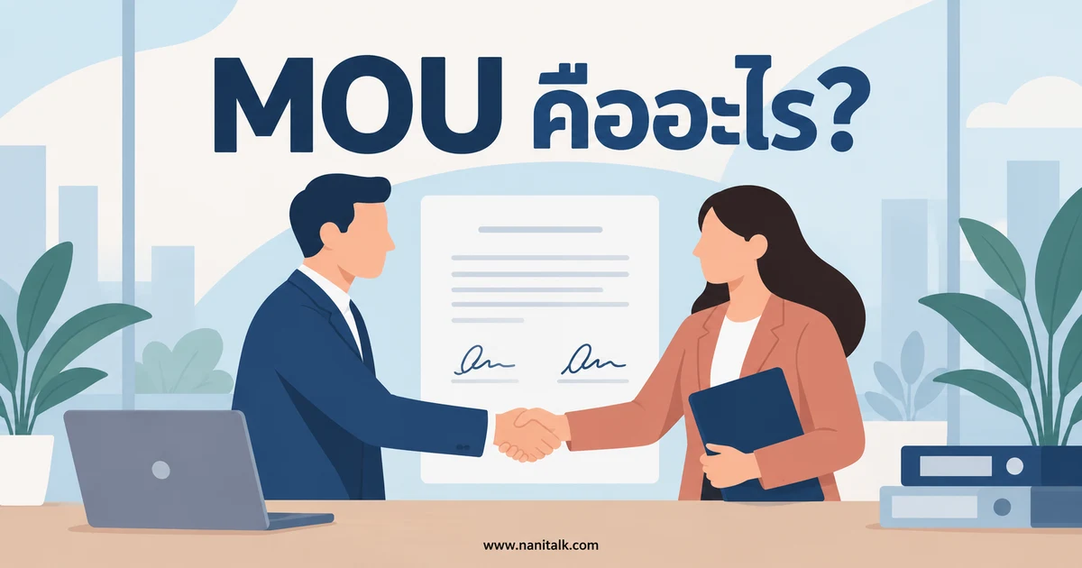 MOU คืออะไร? เข้าใจความหมาย ประโยชน์ และข้อควรระวัง