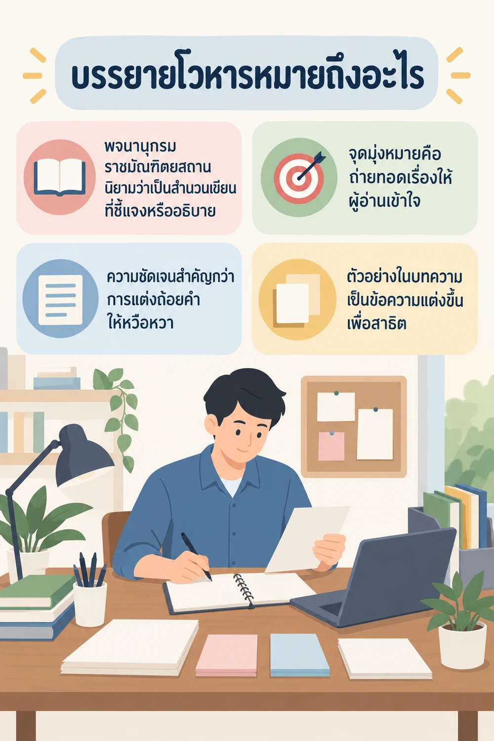 บรรยายโวหารหมายถึงอะไร
