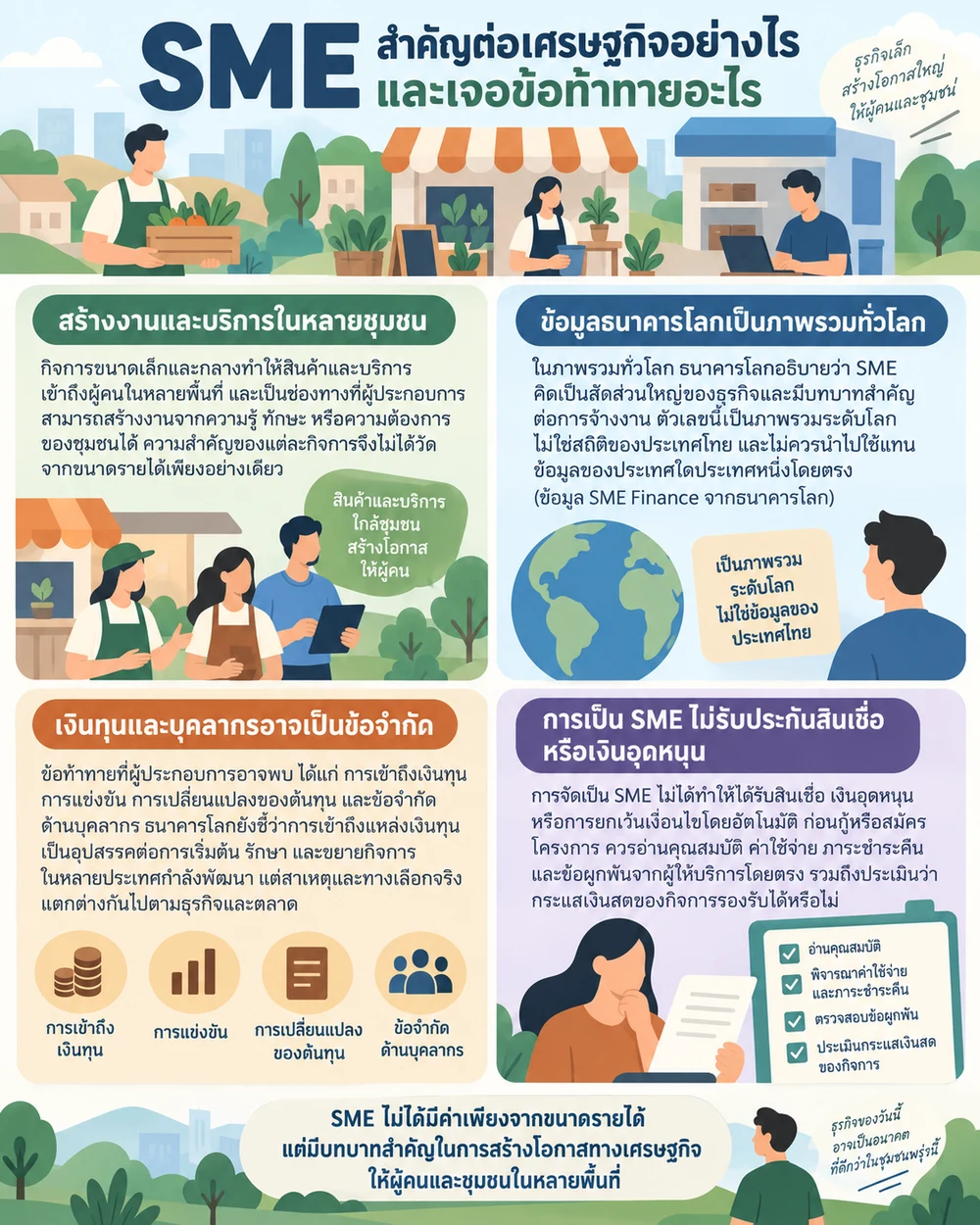 SME สำคัญต่อเศรษฐกิจอย่างไรและเจอข้อท้าทายอะไร