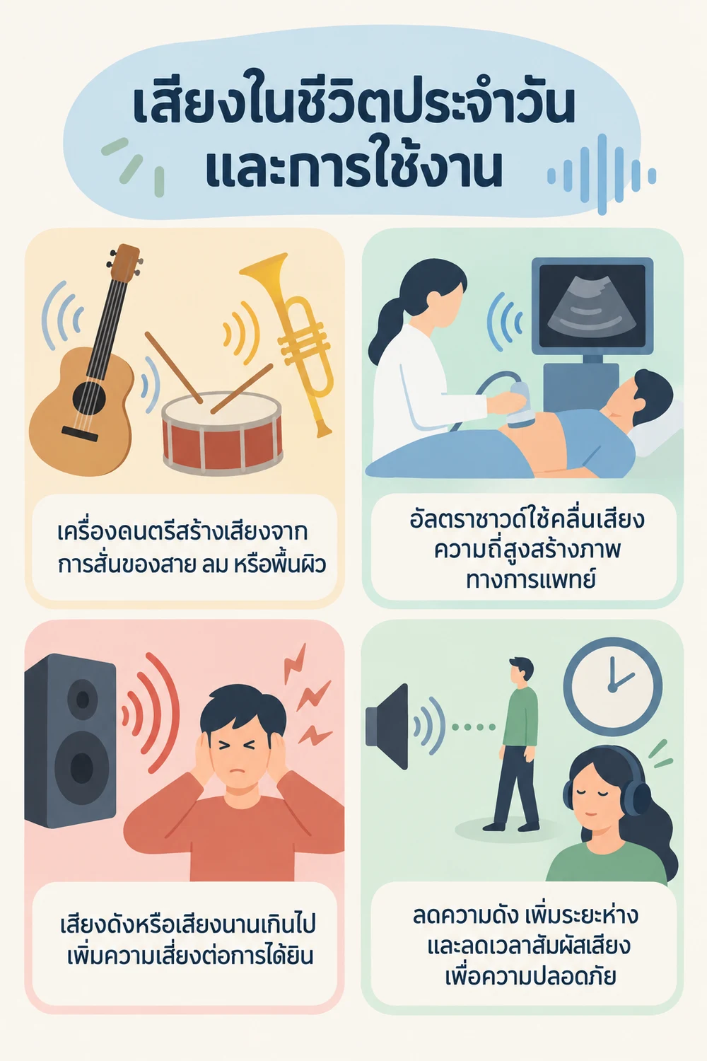เสียงในชีวิตประจำวันและการใช้งาน