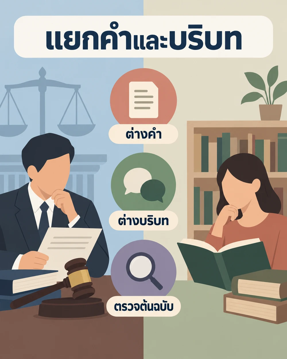 ทำไมไม่ควรใช้สองความหมายแทนกัน