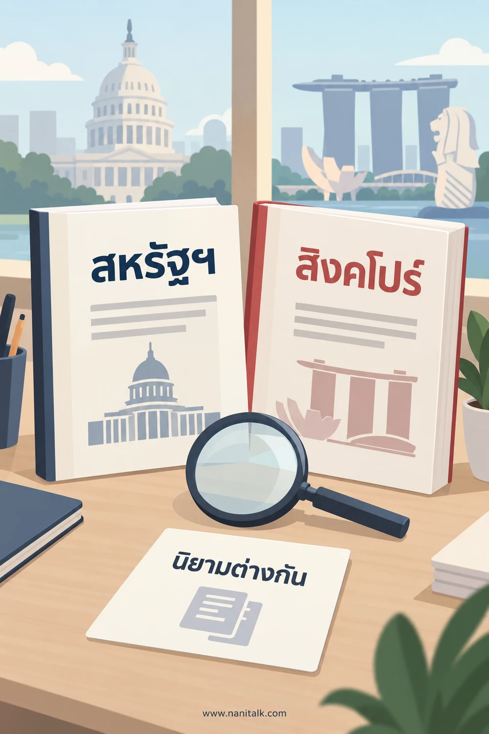 ตัวอย่างตัวเลขทางการจากสหรัฐฯ และสิงคโปร์