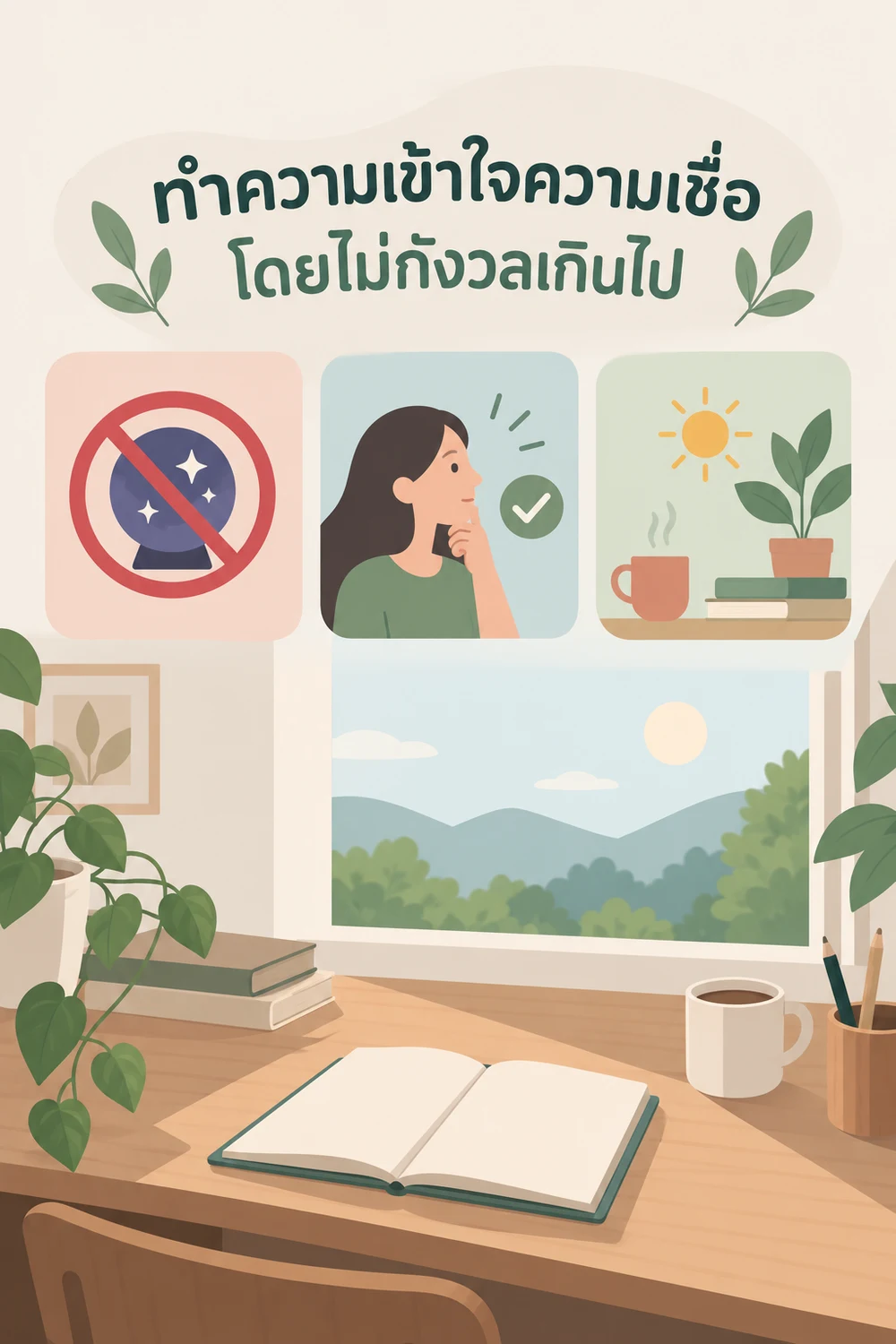 ทำความเข้าใจความเชื่อโดยไม่กังวลเกินไป