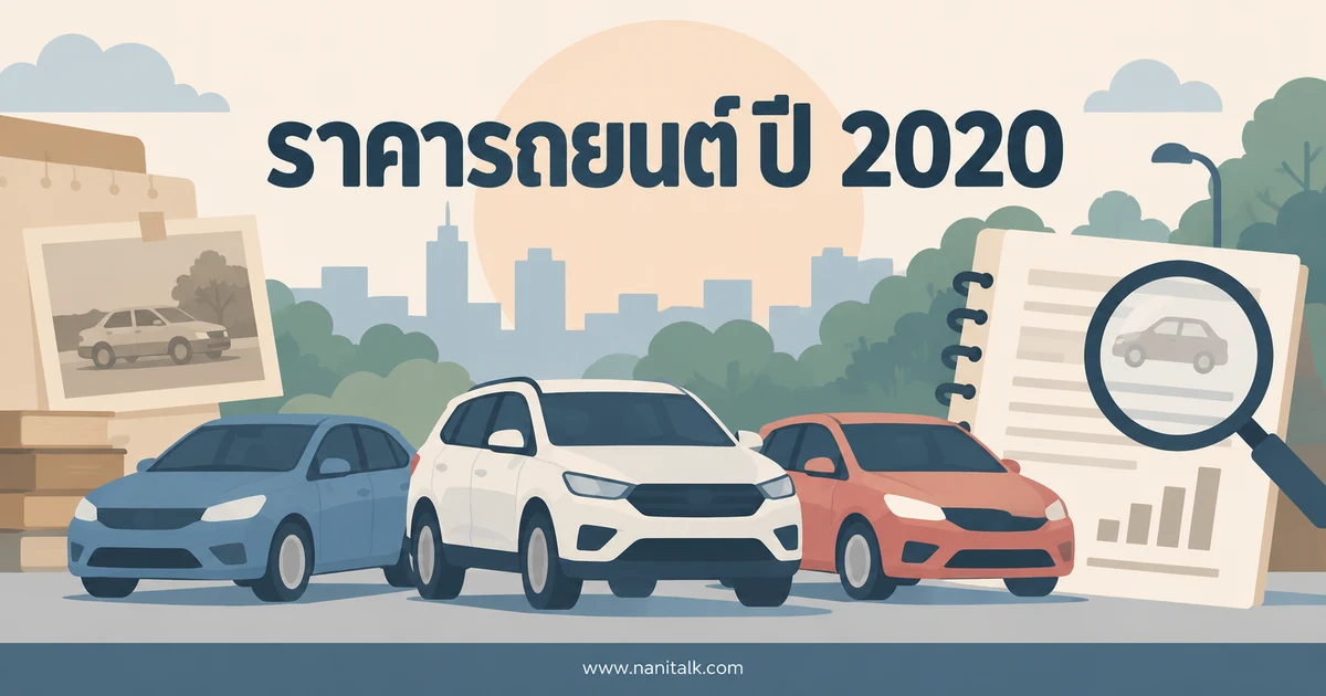 ราคารถยนต์ปี 2020: ตัวอย่างราคาเปิดตัวและวิธีอ่านข้อมูลย้อนหลัง