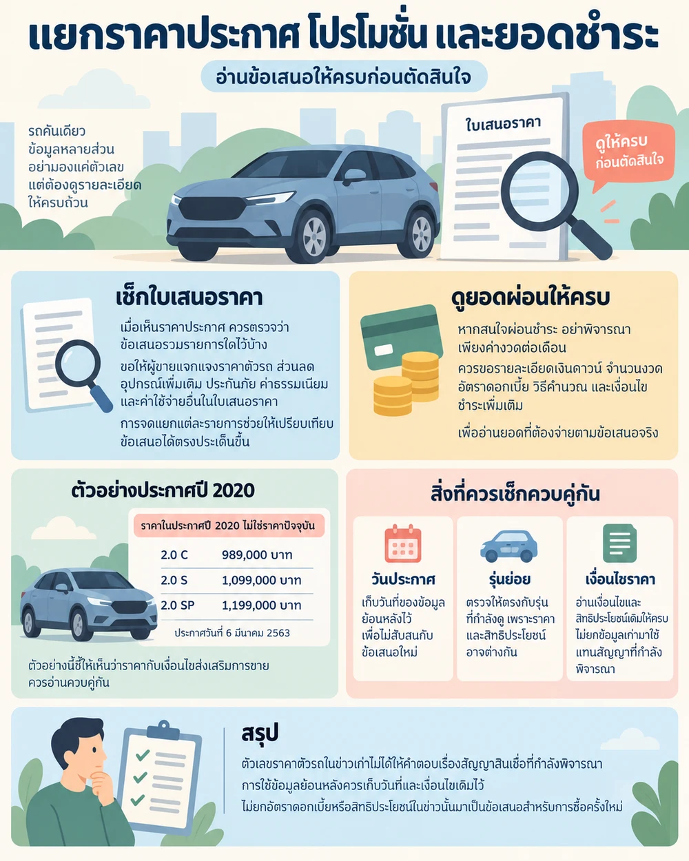 แยกราคาประกาศ โปรโมชั่น และยอดชำระ