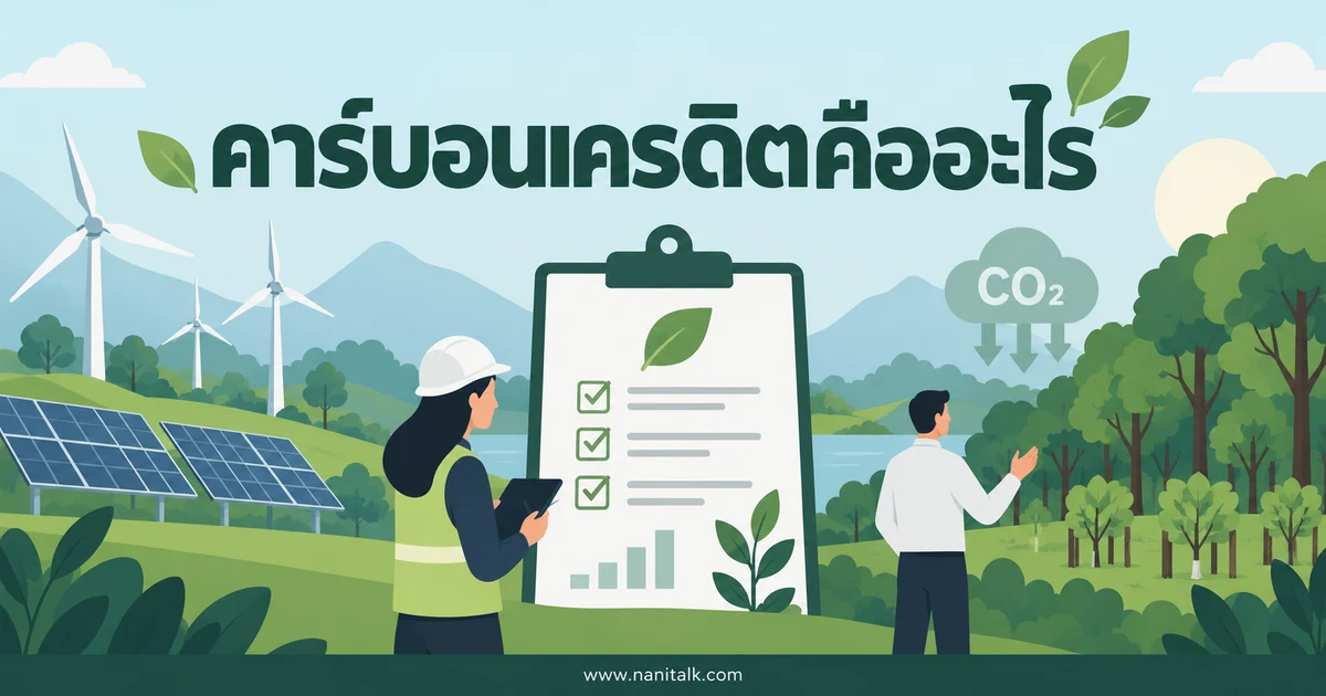 คาร์บอนเครดิตคืออะไร? หน่วย วิธีรับรอง และข้อควรเข้าใจก่อนซื้อขาย