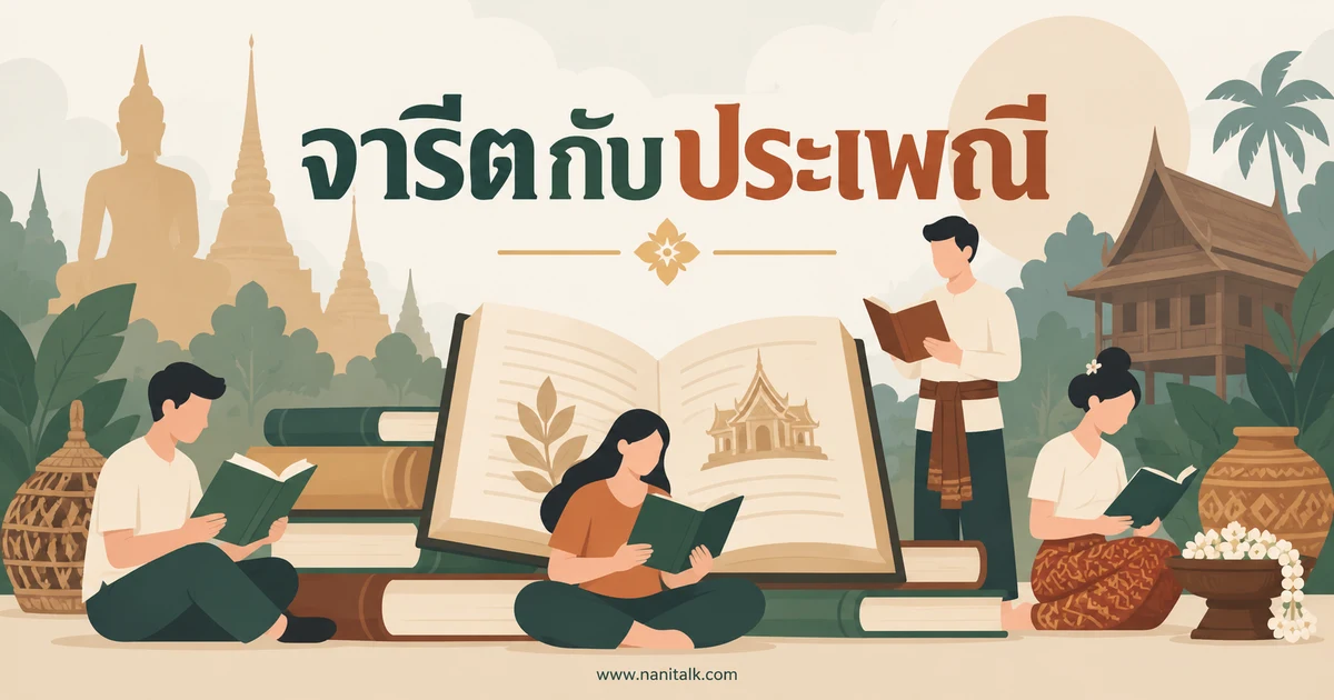 จารีตกับประเพณีต่างกันอย่างไร? เข้าใจความหมายและบริบท