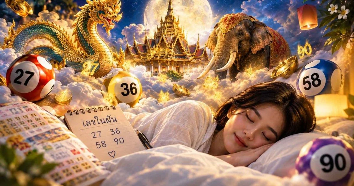 ภาพประกอบความฝัน สัญลักษณ์ไทย และตัวเลขจากต้นฉบับบทความ